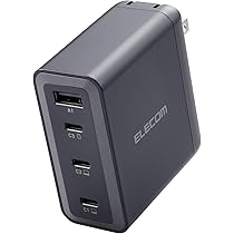 エレコム 充電器 EC-AC67150BK USB Power Delivery 合計出力150W AC充電器(C×3+A×1) - EC-AC67150BK